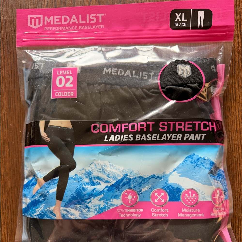 Comfort Stretch Women's Black Base Layer Pants